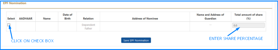 e nomination in epf online