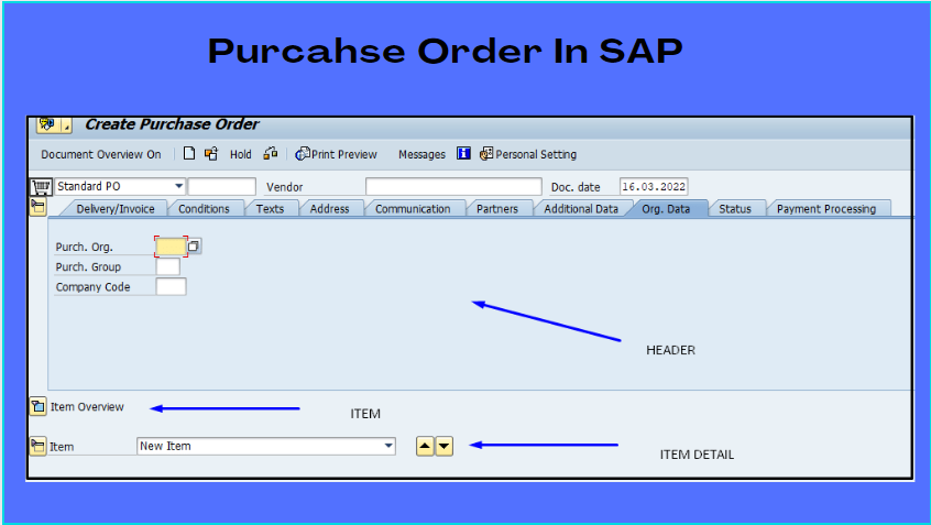 Purchase Order in SAP| Creating a Purchase Order in SAP
