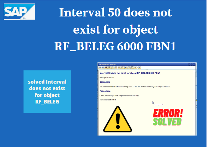 Interval does not exist for object RF_BELEG