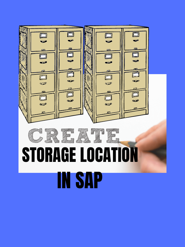 Create Storage Location In SAP MM