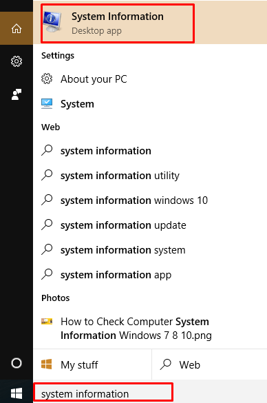 Computer System Information