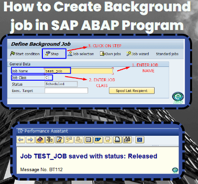 How to Create Background job in SAP ABAP Program
