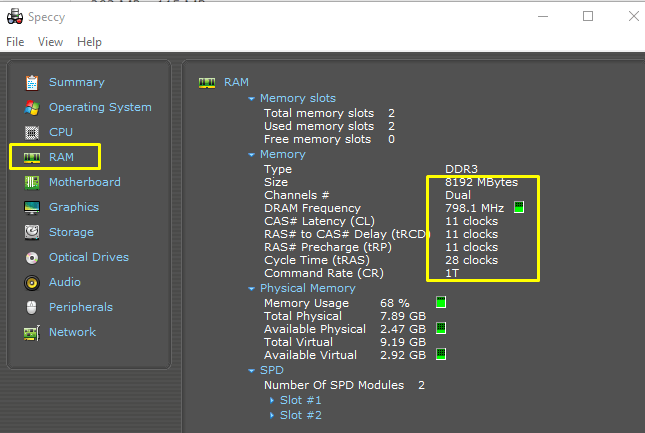 check RAM Speed in Windows 10