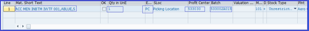 how to create goods receipt in sap