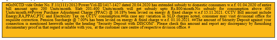 Delhi electricity Subsidy