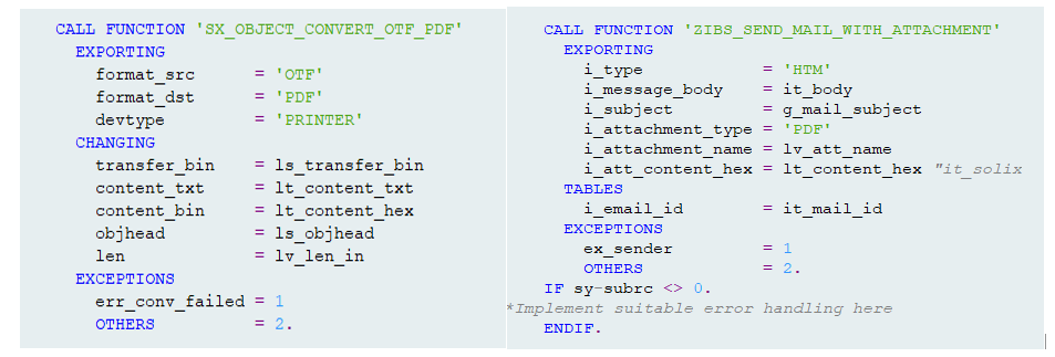 FUNCTION MODULE USED FOR SEND MAIL FROM SAP